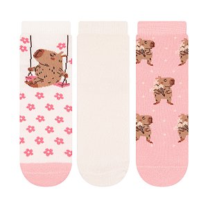 Kit 3 Pares Soquete Infantil