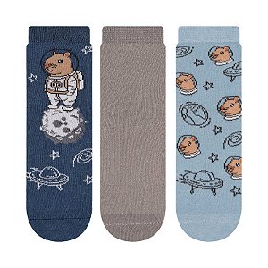 Kit 3 Pares Soquete Infantil