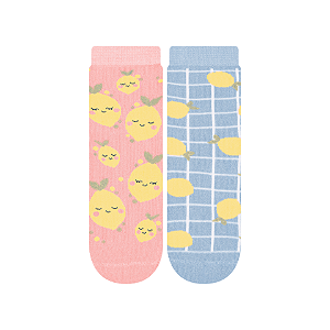 Kit 2 Pares Soquete Atoalhada