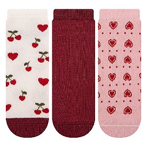 Kit 3 Pares Cano Curto - Tam 34 a 39