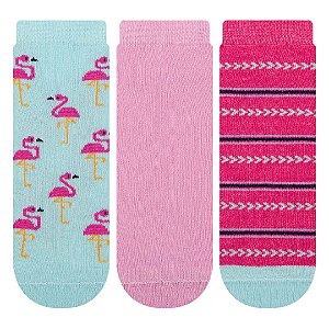 Kit 3 Pares Cano Curto - Tam 34 a 39