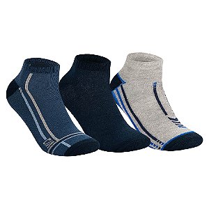 Kit 3 Pares Cano Curto - Tam 39 a 42