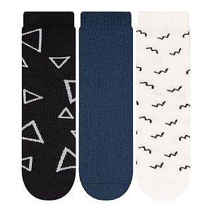 Kit 3 Pares Soquete - Tam 34 a 39