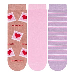 Kit 3 Pares Soquete - Tam 34 a 39