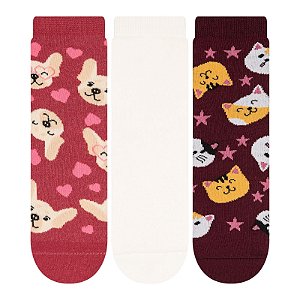 Kit 3 Pares Soquete - Tam 34 a 39