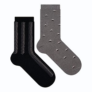 Kit 2 Pares Social - Tam 39-42