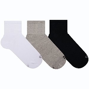 Kit 3 Pares Cano Médio Especial - Tam 34 a 38