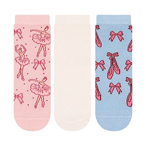 Kit 3 Pares Soquete Infantil