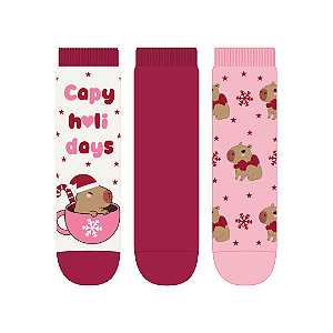 Kit 3 Pares Soquete Infantil