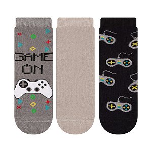 Kit 3 Pares Soquete Infantil