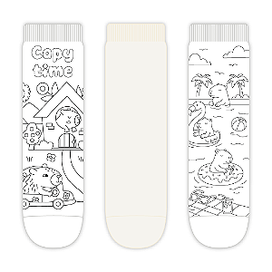 Kit 3 Pares Soquete Infantil - CapyColors