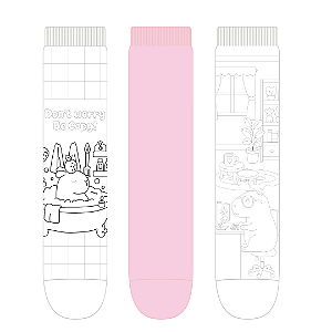 Kit 3 Pares Soquete -  Tam 34 a 39 - Capy Colors