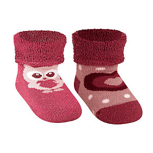 Kit 2 pares Soquete Soft Recém Nascido - Tam 13 a 16
