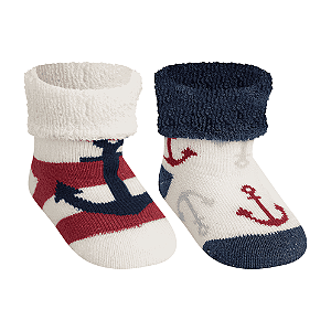 Kit 2 pares Soquete Soft Recém Nascido - Tam 13 a 16
