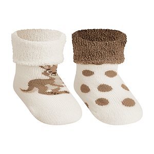 Kit 2 pares Soquete Soft Recém Nascido - Tam 13 a 16