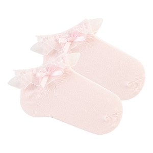 Soquete Bebê Fashion Com Laço - Tam 17 a 22