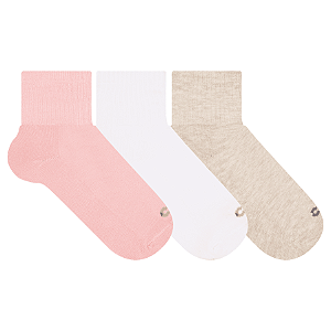 Kit 3 Pares Cano Médio Especial- Tam 34 a 38