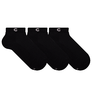 Kit 3 Pares Cano Curto - Tam 34 a 39