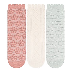 Kit 3 Pares Soquete - Tam 34 a 39