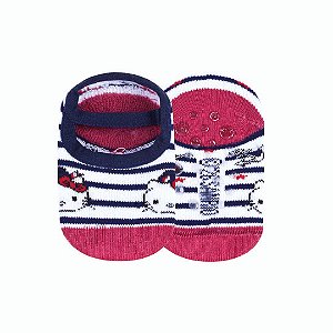 Sapatilha antiderrapante Bebê - Hello Kitty - Tam 17 a 22