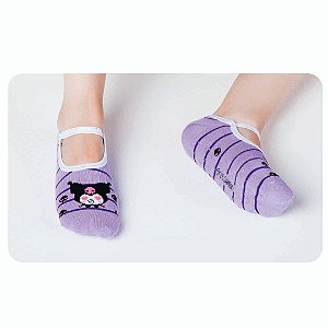 Sapatilha Antiderrapante Adulto - Kuromi - Tam 34 a 39