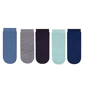 Kit 5 Pares Cano Curto Infantil