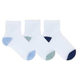 Kit 3 Pares Cano Médio Infantil