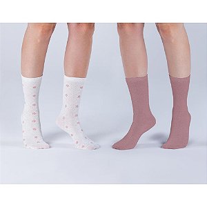Kit 2 Pares Cano Longo - Tam 34 a 39