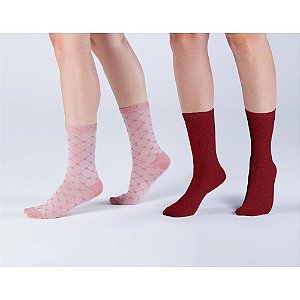 Kit 2 Pares Cano Longo - Tam 34 a 39