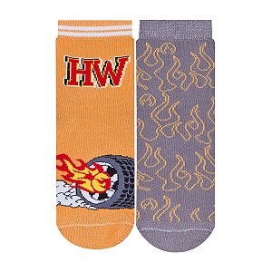 Kit 2 Pares Cano Curto HotWheels - Tam 39 a 43
