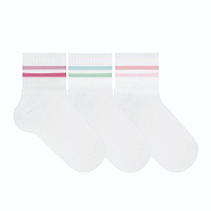 DUPLICADO - Kit 3 Pares Cano Médio Infantil