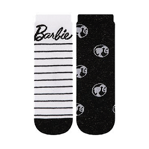 Kit 3 Pares Cano Curto Barbie Infantil e Adulto - Tam 23 a 39
