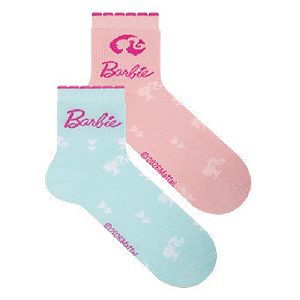 Kit 3 Pares Cano Médio Barbie Infantil e Adulto - Tam 23 a 39