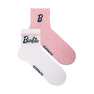 Kit 3 Pares Cano Médio Canelada Barbie Infantil e Adulto - Tam 23 a 39