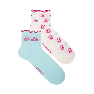 Kit 3 Pares Cano Médio Fru Fru Barbie Infantil e Adulto - Tam 23 a 39