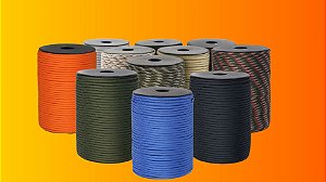 Corda Paracord 9 Fios – 4mm, Alta Resistência 550lb (Venda por Metro)