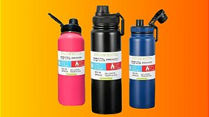 Garrafa Térmica 800 ml – Aço Inox, Parede Dupla com Isolamento a Vácuo