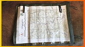 Porta Mapa Impermeável EX-FA – Ripstop 47x34cm Ideal para Trilhas, Camping e Sobrevivência