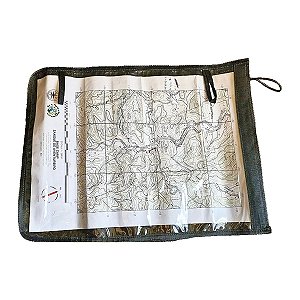 Porta Mapa Impermeável EX-FA – Ripstop 47x34cm Ideal para Trilhas, Camping e Sobrevivência