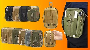 Bolsa Tática Molle EDC em Nylon 600D para Equipamentos Outdoor