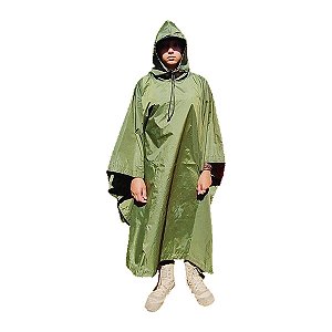 Poncho Impermeável Ripstop Ultra Light Pró EX-FA A3 – Verde ou Laranja – 2,40m