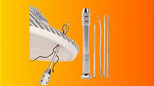 Kit Furador de Costura com 4 Agulhas Intercambiáveis – Metal Reforçado