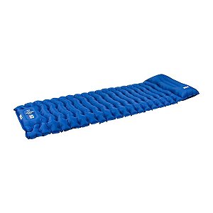 Colchão Inflável Ultra Leve Marine com Bomba de Pé Kala 195x67x9cm