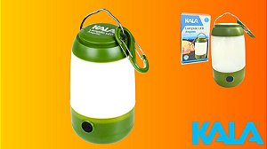 Lampião LED Araguaia Verde Kala 150 Lúmens com Gancho