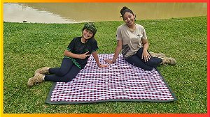 Tapete de Piquenique Dobrável EX-FA Impermeável 1,50m x 1,50m