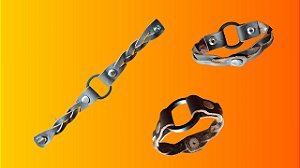 Pulseira de Couro Trançada Artesanal Viking Storm