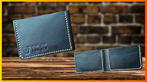 Carteira em Couro com 4 Bolsos para Cartão - Viking Storm