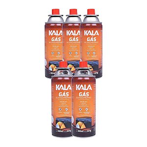 Promoção – Leve 5 Cartuchos de Gás Kala 227g com Frete Grátis