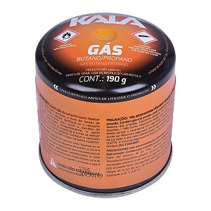 Cartucho de Gás Butano Kala 190g – Sistema Perfurável
