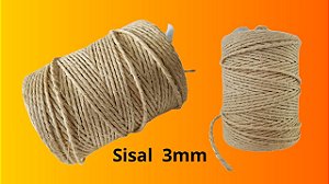 Fio de Sisal Natural 3mm por Metro – Artesanato e Decoração